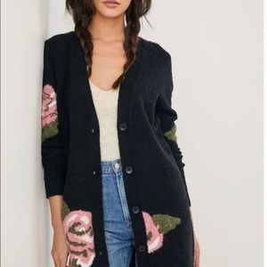Anthropologie Rosette Cardigan Medium